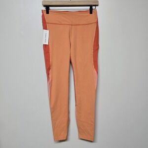 NWT‎ Outdoor Voices Womens Orange Sunstone Paprika Peach Zoom 7/8 Leggings Sz M
